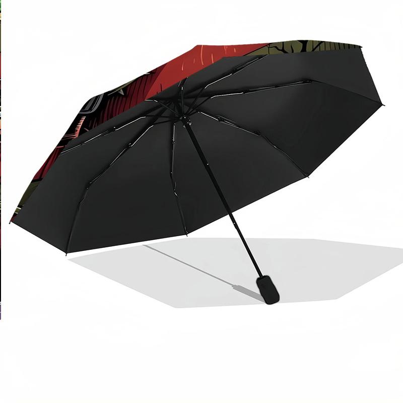 A Nightmare on Elm Street Freddy Krueger Windproof Auto 8 Rib Folding Umbrella Portable Outdoor Parasol