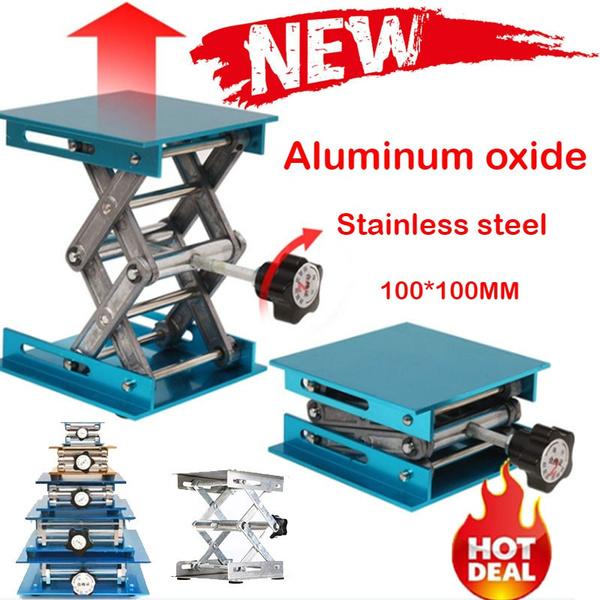 Алюминиевый подъемный стол для фрезерного станка, деревообрабатывающий гравировальный лабораторный подъемный стенд, подъемная платформа, деревянные скамейки