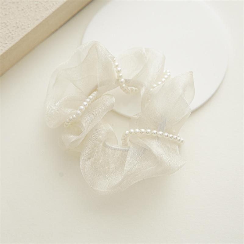 Корейские тканевые резинки для волос, женские однотонные веревки для волос, элегантный держатель для хвоста, резинка, эластичная лента для волос, аксессуары для волос, петля для волос