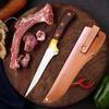 Нож для разделки мяса из нержавеющей стали, кухонный нож для мяса с деревянной ручкой, нож для сырой рыбы, нож для мясника, кухонный нож