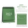 2025 Студенческое украшение рабочего стола Morandi Color Mini Calendar Simple Plan Маленький настольный календарь Милый ежедневник Офисные принадлежности