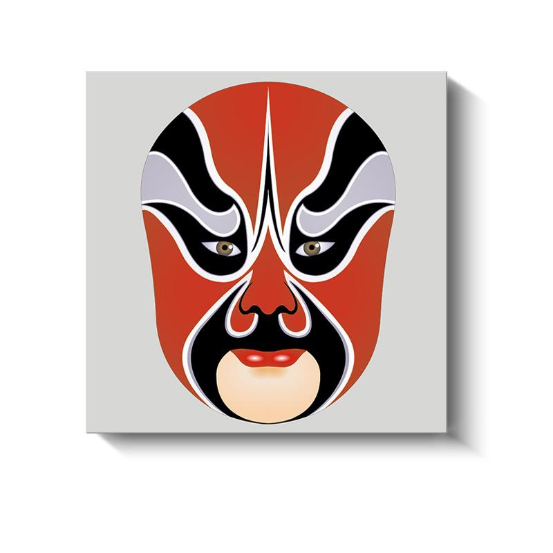 Новые китайские декоративные картины Сычуаньская опера Пекинская опера Маски Холст Плакаты и принты для украшения гостиной