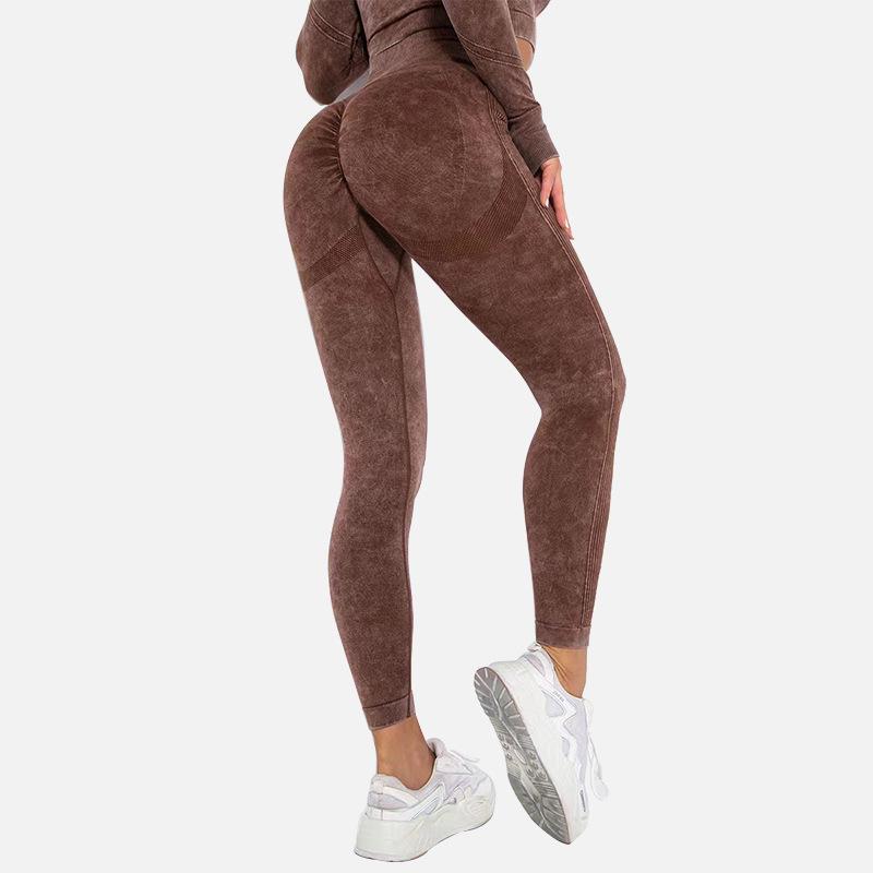 2024 Европейские и американские бесшовные брюки для йоги, сексуальные легинсы для женщин с эффектом «персика» и подтяжкой ягодиц