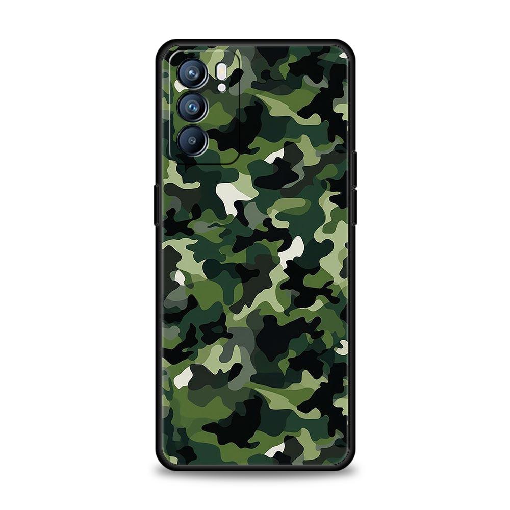 Чехол для Oppo Reno13 Reno12 Reno11 F Reno10 Pro A54 A53 A95 A76 A57 A98 A80 A79 5G A78 4G Крышка Камуфляж Камо Военный Армейский
