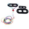Lizard Harness Leash Colorful Wood Beads Adjustable Safety Prevents Loss Reptile Harness Leash Set