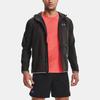 Under Armour Мужская дышащая складная куртка с капюшоном для бега Qualifier Storm Woven Black 1326597-010