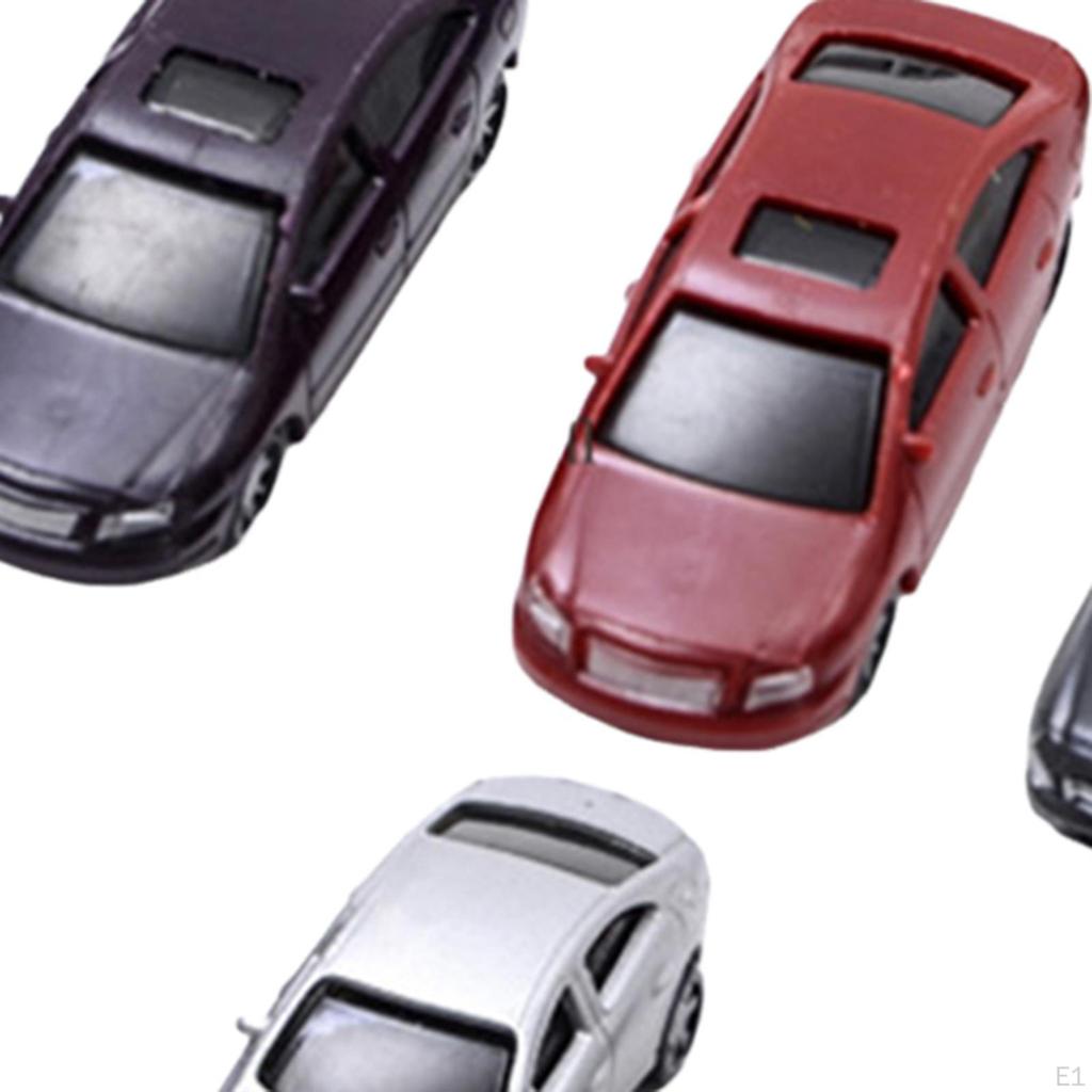 10 шт. литые модели автомобилей диорама декоративные реалистичные легкие миниатюрные транспортные средства масштаба 1/75