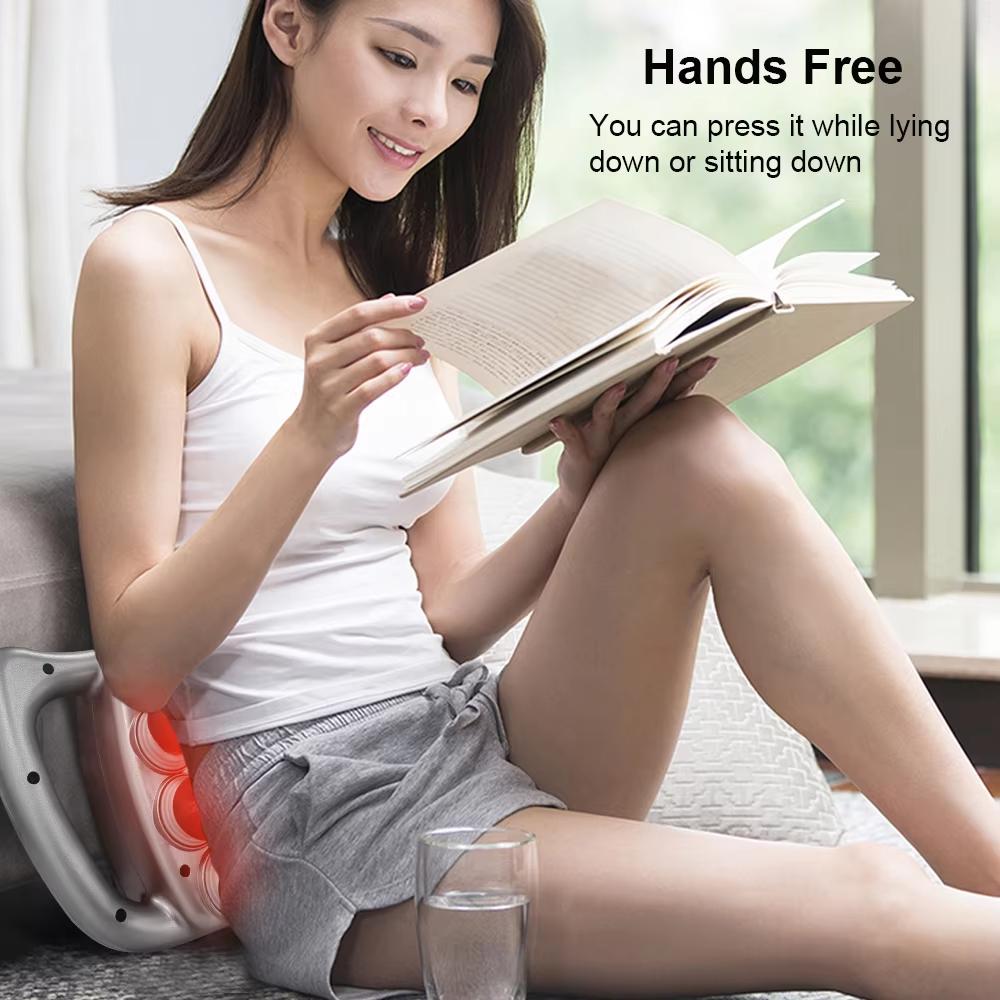 16-Head Cordless Massage Gun Deep Tissue Therapy for Back Leg Muscle Relief 9 Speeds Home Gym Use