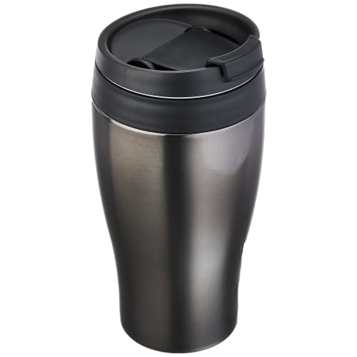Doshisha Tumbler with Lid, Convenience Store Mug, Direct Type, Vacuum Insulated, Direct Drip, 360ml, Black, CBCT400BK