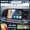 Android 14 Carplay автомобильное радио для Hyundai Elantra 6 RHD 2015 2016 2017 2018 мультимедийный видеоплеер навигация GPS стерео 2Din BT