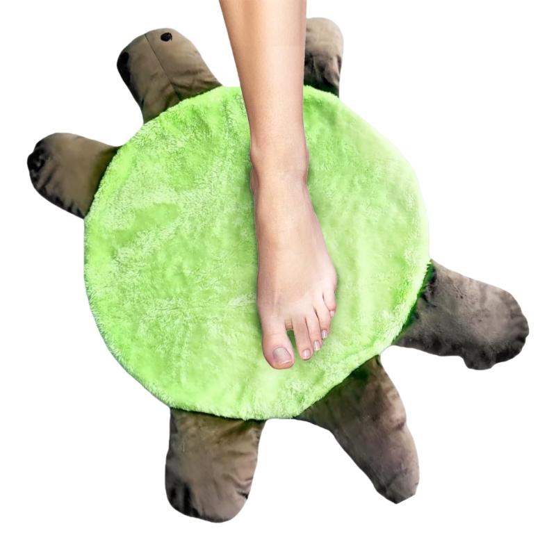 Turtles Floor Foot Mop Double Side Cleaning Pad For Easy Floor Maintenance Dust Hair Pickup Washable for Various Floor