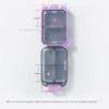 Frosted Travel Pill Dispenser Translucent Mini Medicine Box Weekly Pill Case  Drug Separation
