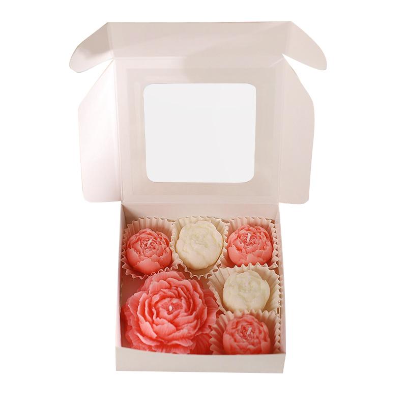 1 Набор Ароматерапия Компактный Ручной работы Романтический Набор Ремесленный Роза Премиум Подарок Ароматическая Свеча Элегантный