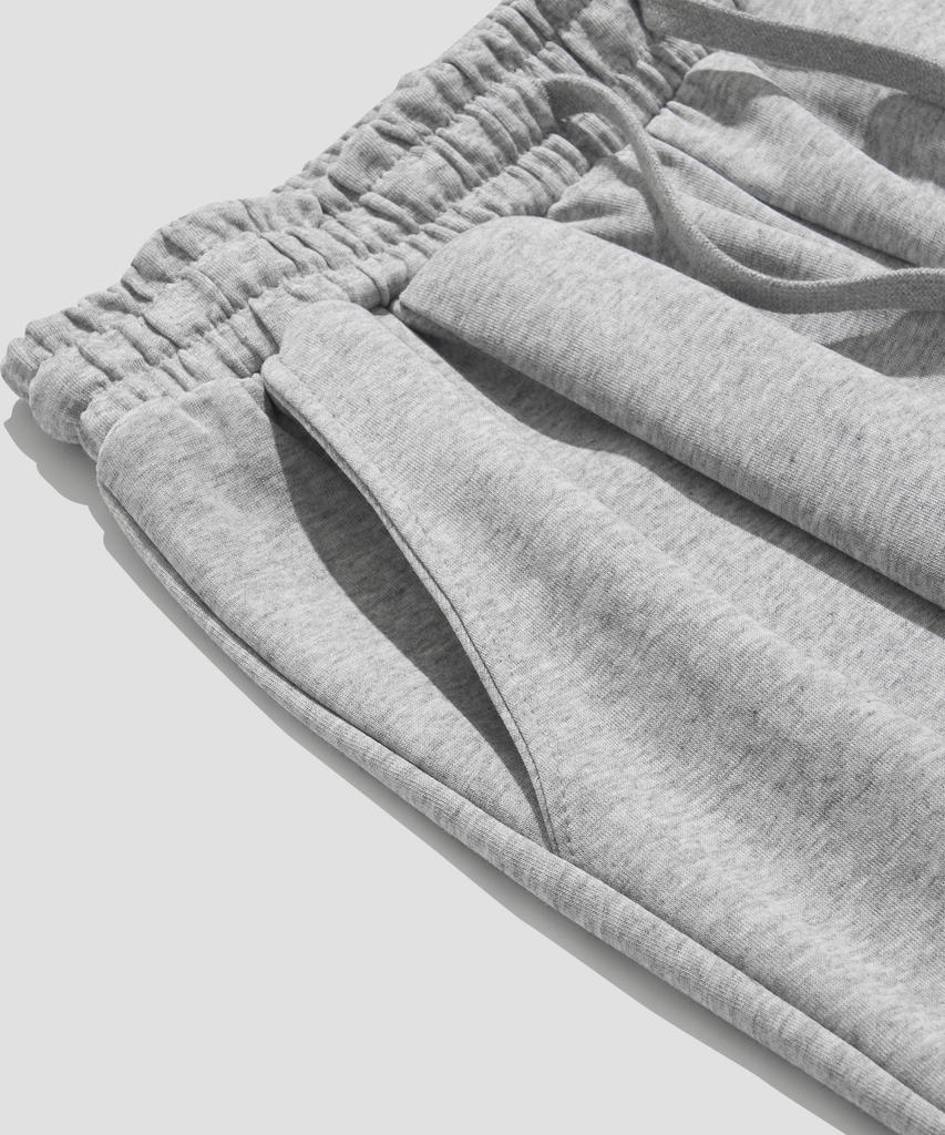 AGOD Single-Pleat Wide Sweatpants [Gray]