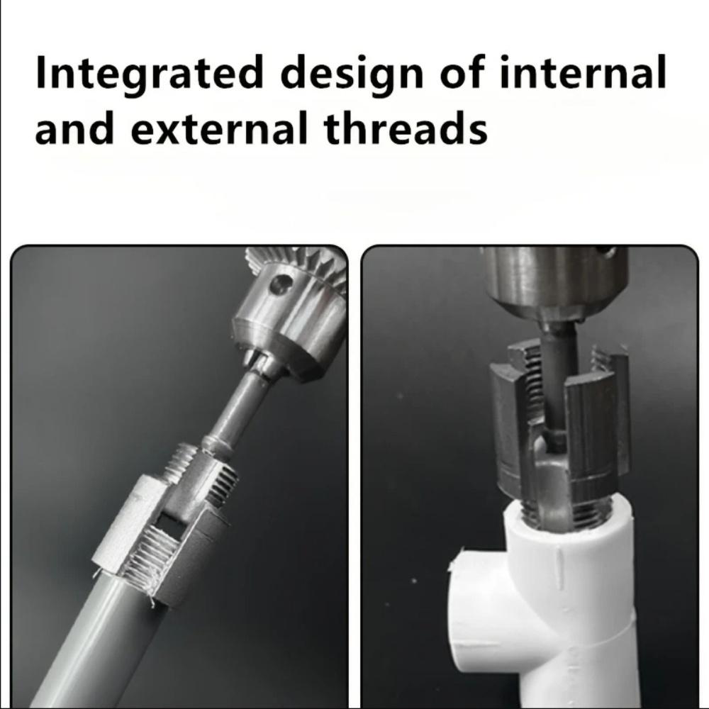 DN15 DN20 Инструмент для нарезания резьбы на трубах Шестигранный хвостовик Форма Внутренняя Внешняя резьба 1/2 3/4 Водопроводные трубы Съемный Для труб PPR ПВХ МПП