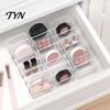Clear Cosmetic Storage Box Acrylic Makeup Organizer, 8 Grids Cosmetics Eyebrow Pencil Organizer Case ,Transparent Container for Lipstick And Eyeshadow