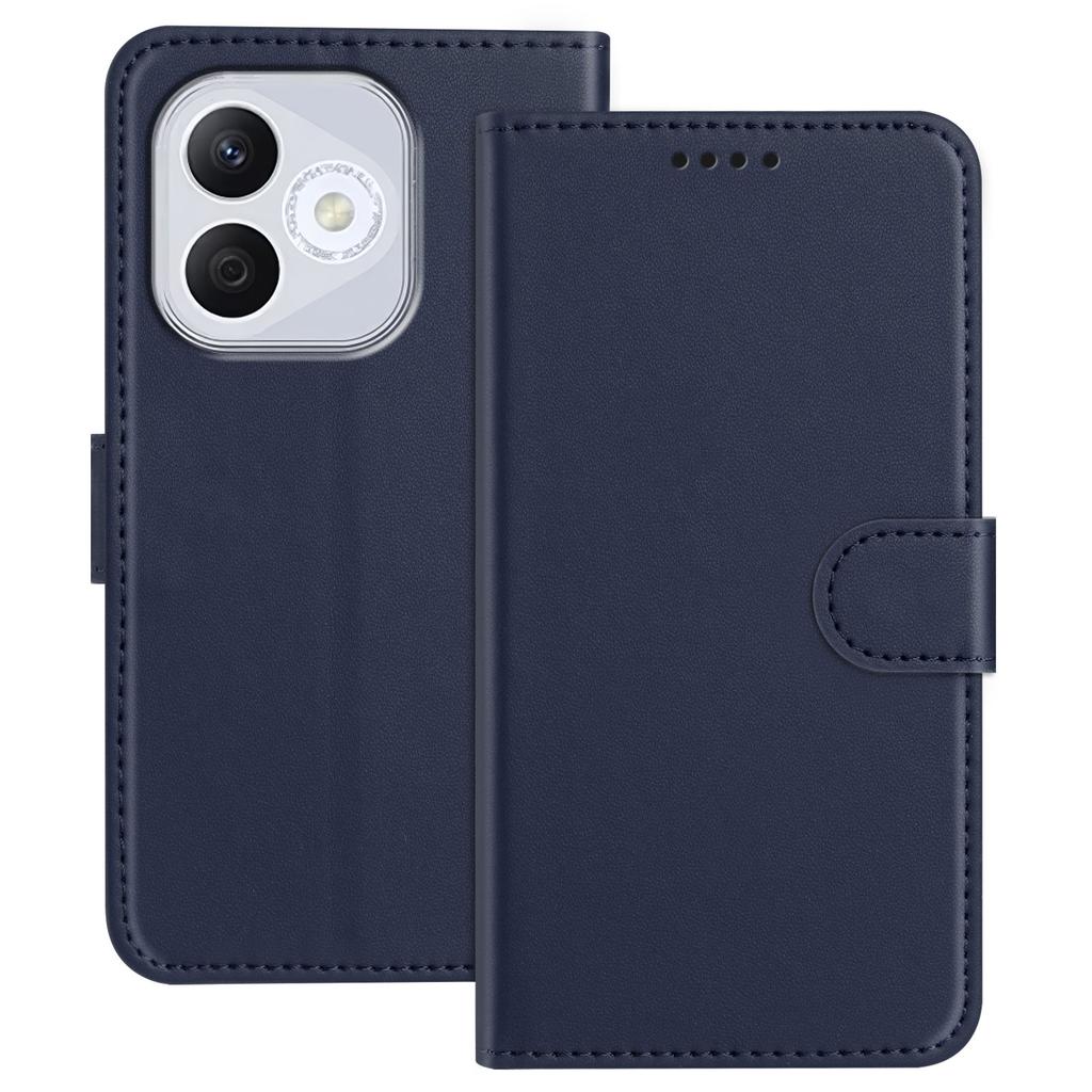 For Honor 400 Lite Leather Case Wallet Stand Solid Color Anti Drop Phone Cover