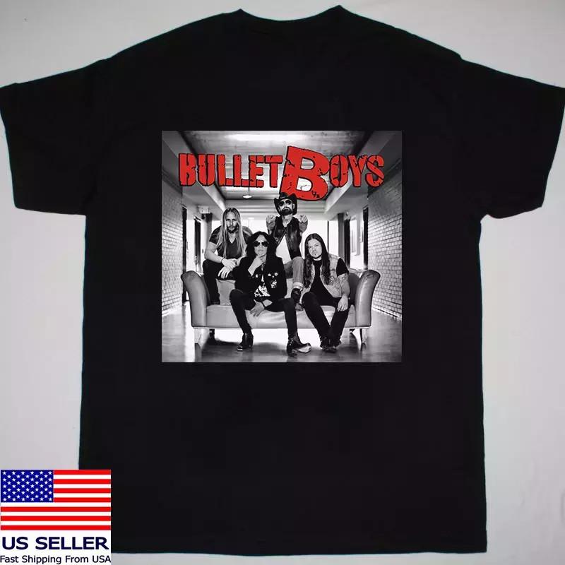 Футболка Bulletboys Band On Tour 2025 Черная хлопковая S-5XL.webp Унисекс
