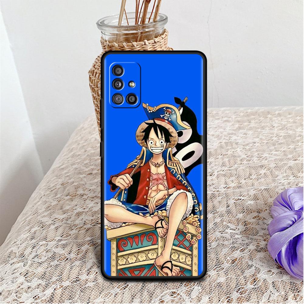 Case For Samsung Galaxy A52 A12 A32 A51 A21s A71 A13 A53 A22 A31 A72 A03 A02s A41 Black Phone Shell One- Piece