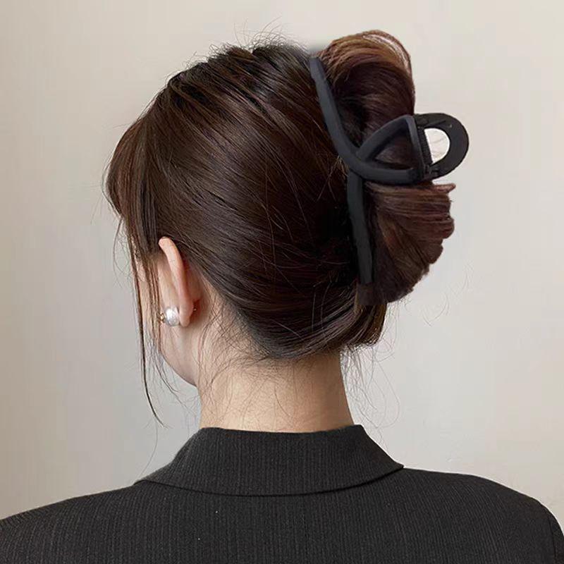 Шоколадно-коричневый высококлассный зажим-краб для волос, зажим-акула для женщин - новый аксессуар для волос 2025