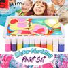 Marbling Painting Kit DIY Painting On Water Creative Art Set of 6 Colors Trial Version