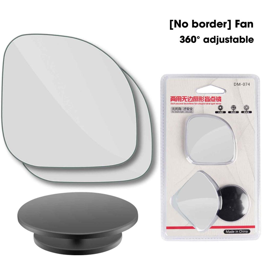 2 шт. круглая рамка, выпуклое зеркало для слепых зон, безопасное вождение, широкоугольное регулируемое на 360 градусов прозрачное зеркало заднего вида, автомобильные аксессуары