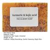 Lemon Turmeric Soap Shea Butter Moisturizing Soap for Face Body Moisturizing Brightening Oily Skin Balancing Soap for All Skin Type