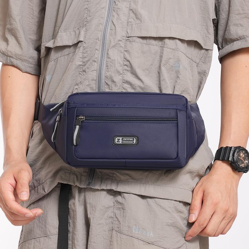 Мужская поясная сумка для активного отдыха, многофункциональная, износостойкая, водонепроницаемая, большой вместимости, нейлоновая нагрудная сумка, сумка для мобильного телефона
