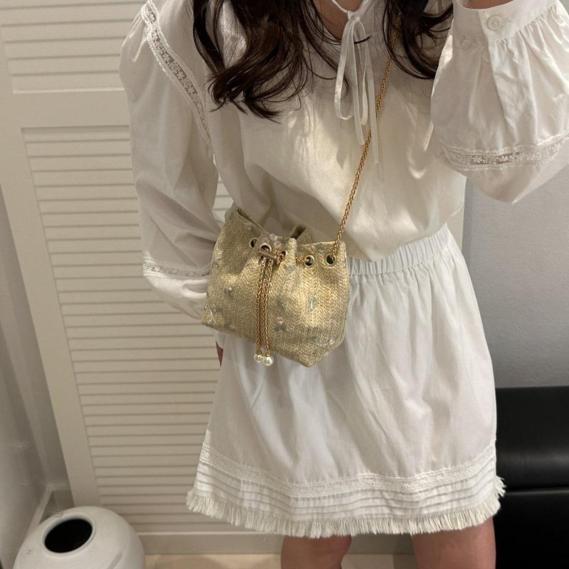 Новый темпераментный модный дизайн наплечная сумка-мессенджер милая свежая простая текстура красивая сумка-ведро