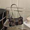 Women Casual Vintage Solid Color Fashion Armpit Single Shoulder Bag