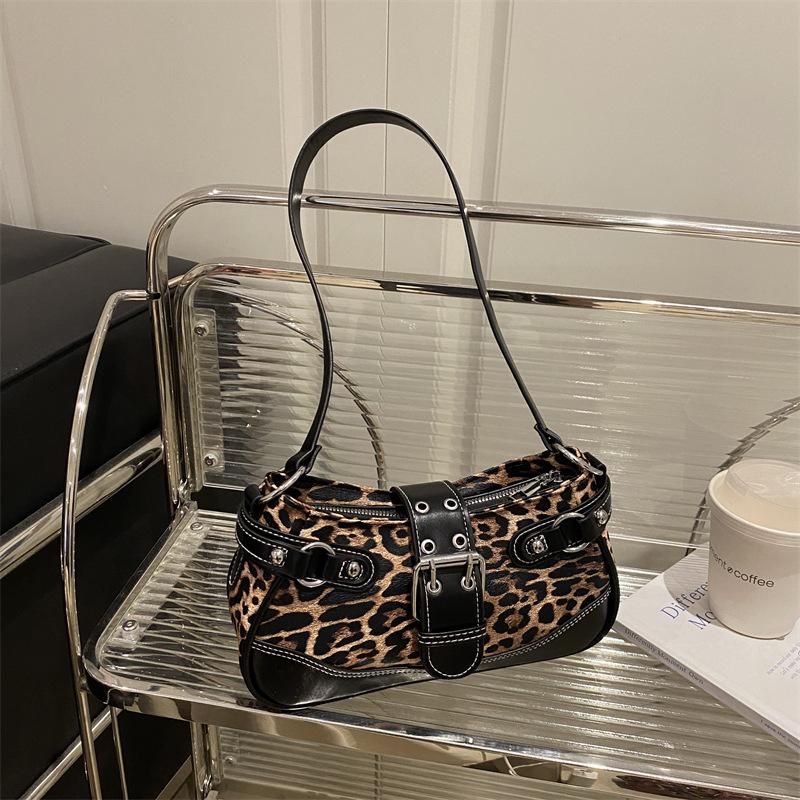 Women Casual Vintage Solid Color Fashion Armpit Single Shoulder Bag