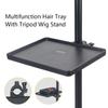 Многофункциональный парикмахерский лоток для использования со штативом-подставкой для парика, простой в использовании, инструменты для парика, место для крючка для волос, зажимов, ножниц, расчески, лоток для звуковой карты