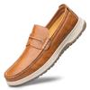 High Quality Men Comfortable Two-layer Cowhide Casual Leather Shoes Hand Sewn Fashionable Breathable Outdoor Casual Sports Shoes