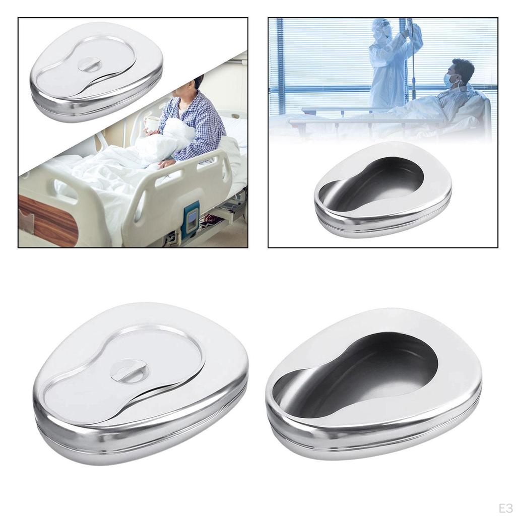 Stainless Steel Bed Pan for Elderly Home Use