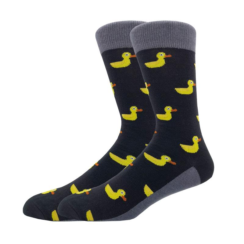 Мужская мода осень-зима носки для скейтборда Happy Creative пингвин дельфин акула коала носки новинка команда смешные мужские носки