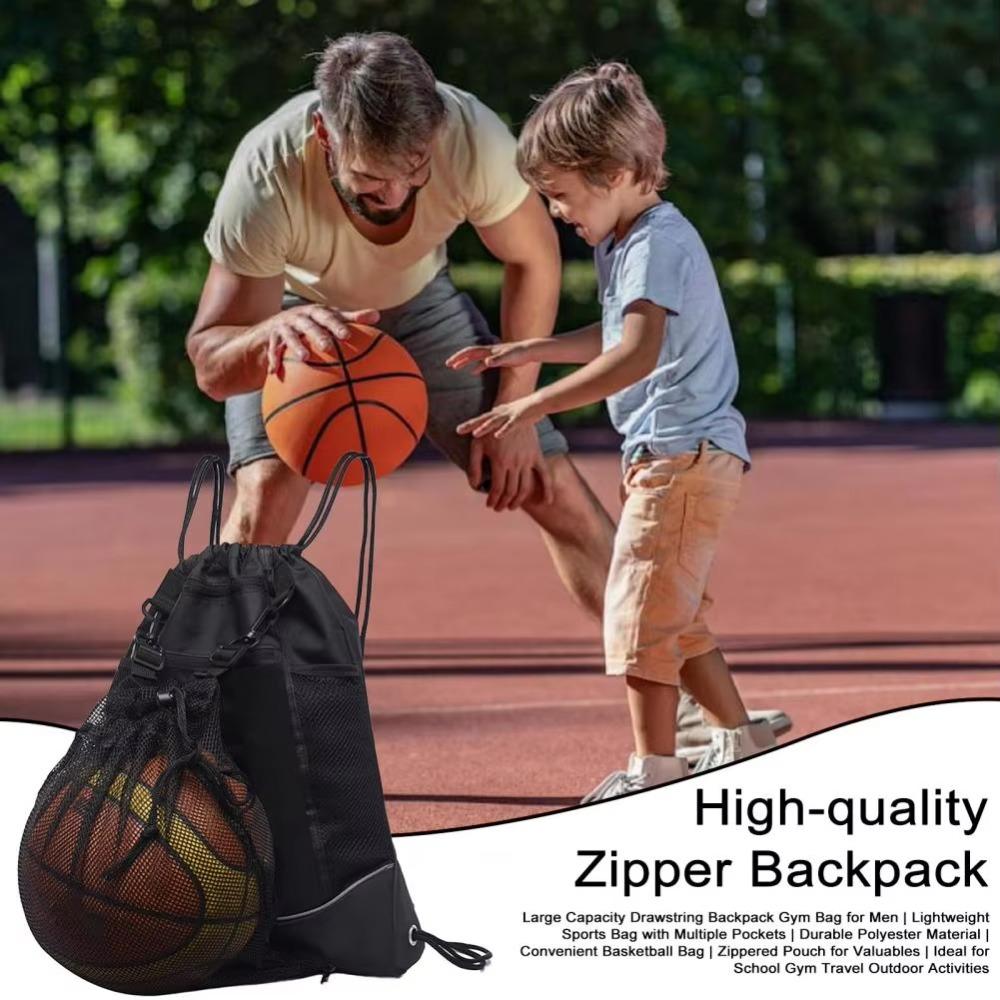 Waterproof Sports Ball Backpack Polyester Basketball Carrier Bag Travel Gym Shoulders Bag Fitness