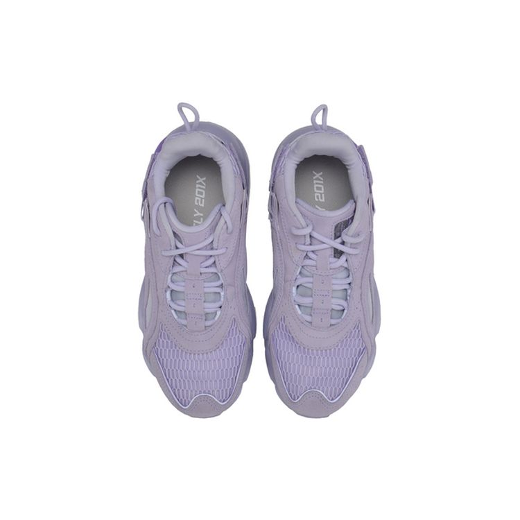 Li-Ning Butterfly Shoes 2018 Lite Mid-Top Casual Shoes Женская повседневная обувь Фиолетовый AGLP082-2