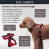 Hakusan Zero a comfortable dog harness with adjustable easy on and breathable and a handle and available in XS size and Harness, lightweight, size,