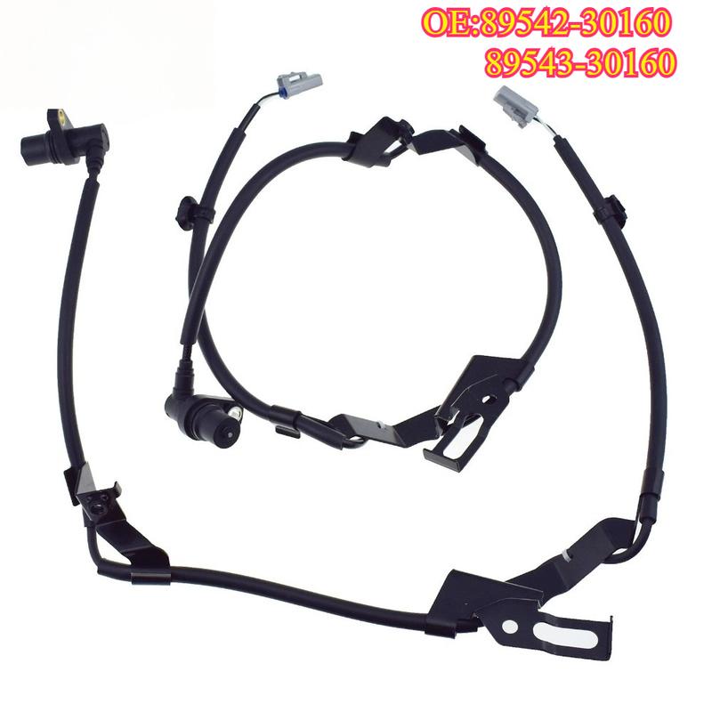High quality New For 1 Pair 89542-30160,89543-30160 Front ABS Wheel Speed Sensor For 1998-2005 GS300 SC430 GS400 GS430