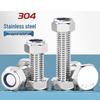 304 Stainless Steel Hex Head Bolt & Nut Set