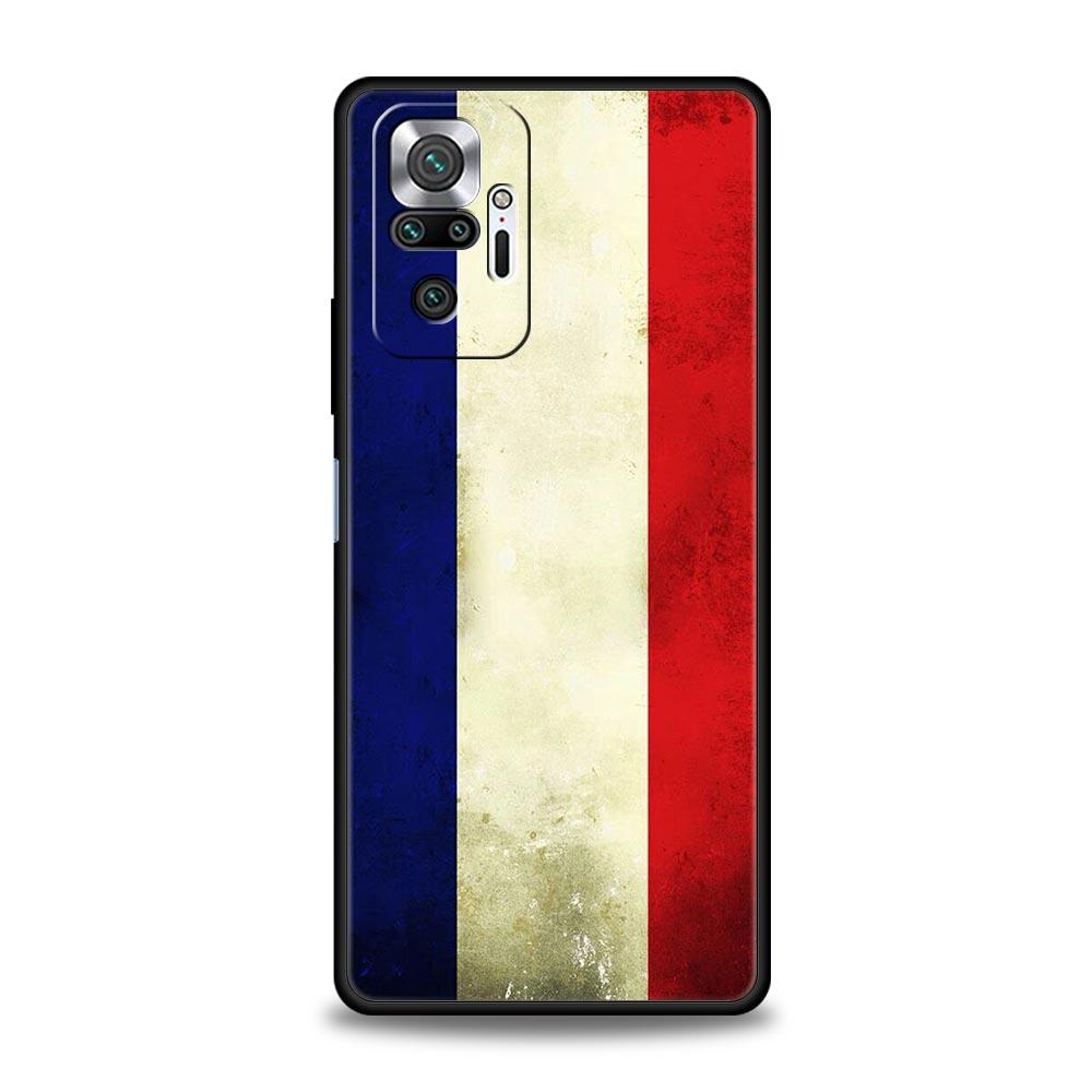 Чехол для телефона с флагом Франции для Xiaomi Redmi Note 14 13 12 Pro Plus 5G 9S 9 10 11 4G 14C 13C 12C 10C 9C 9A Мягкий чехол