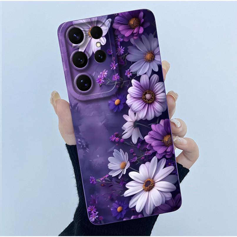 For Samsung Galaxy S26 Ultra Case Samsung Galaxy S26 Plus S26 Ultra Cover Bumper Oil Painting Flower Shockproof Silicone Cases