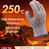 Термостойкие перчатки от ожогов, огнеупорные до 250°C, для барбекю, микроволновой печи, выпечки, огнезащитные
