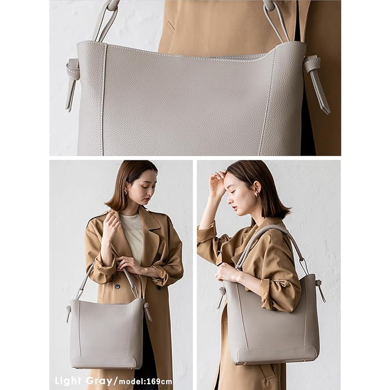 [VITAFELICE] Vita Felice one handle tote bag ladies inb-10143p (light gray)