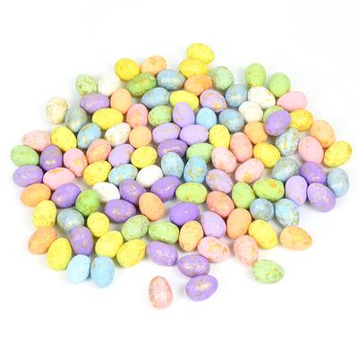 50/100 шт. Красочные пасхальные яйца Счастливой Пасхи Украшения для вечеринки Раскрашенные яйца из пенопласта в виде птиц Сделай сам Поделки Дети Подарки Украшения для пасхальной вечеринки