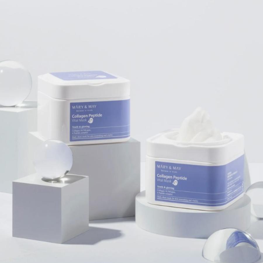 MARY&MAY Коллагеновая пептидная витальная маска 30 листов