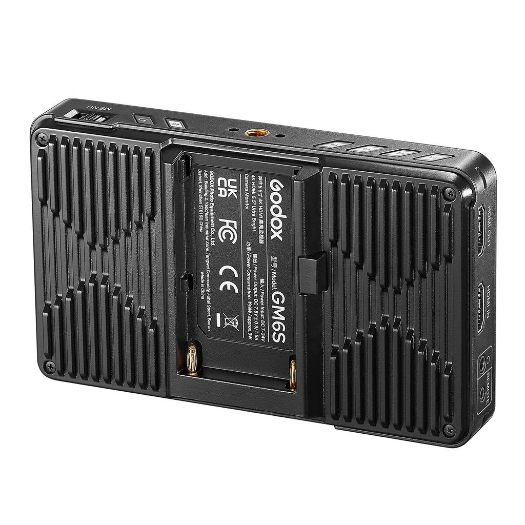 Godox GM6S 5,5-дюймовый 4K монитор для камеры 1200 нит Сверхъяркий видеомонитор для зеркальной камеры 1920 * 1080 IPS экран сенсорный