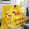 Pikachu pattern Flannel Blanket, High quality Comfortable for All Seasons, Home Decor, Warmth and Comfort, Perfect for Gifts.
