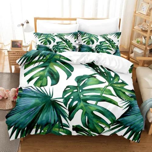 Comforter Palm Leaves Bed Decoration First Choice Gift Suitable For Children Kids And Adults Soft Warm And Breathable