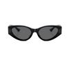 Versace Logo Acetate Irregular Sunglasses Women sunglasses Black VE4454GB187